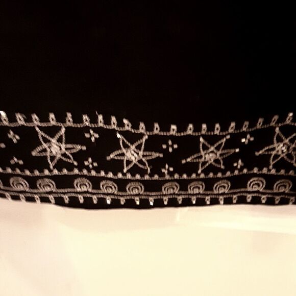 OUTFIT JP Dress And Jacket Set Black Sleeveless Sheath Crop Embroidered Beading - Picture 3 of 7